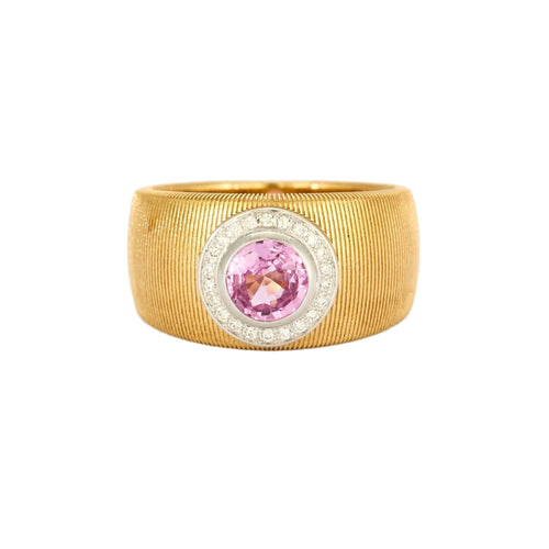 Bague 52 MAUBOUSSIN - Un été en toscane - or jaune et saphir rose 58 Facettes DV5707-6