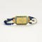 Bracelet Bracelet or jaune 18K,perles blanches et de lapis-lazuli 58 Facettes DV5673-3