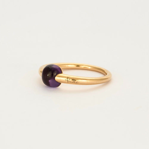 Bague 54 POMELLATO - M'ama non m'ama - Bague or rose et améthyste 58 Facettes DV2708-2