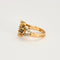 Bague 52 Bague fleur stylisée or jaune, diamants jaunes et bruns 58 Facettes DV0581-19-52-1