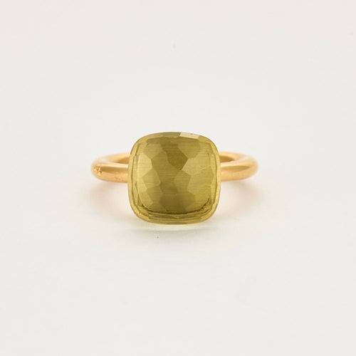 Bague 53 POMELLATO - MAXI - Bague or rose et quartz lemon 58 Facettes DV0687-4-53-2