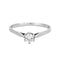 Bague 54 Bague solitaire or gris et diamant 58 Facettes DV0687-7-54-3