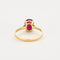 Bague 53 Bague en or jaune et rubis 58 Facettes DV0687-8-53-2