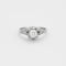 Bague 48 Bague solitaire platine, or gris et diamants 58 Facettes DV0687-6-48-2