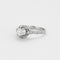 Bague 48 Bague solitaire platine, or gris et diamants 58 Facettes DV0687-6-48-2