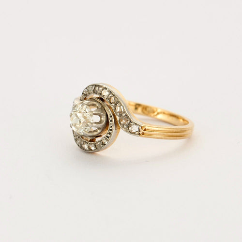 Bague 52 Bague tourbillon en or et diamants 58 Facettes DV0687-5-52-1