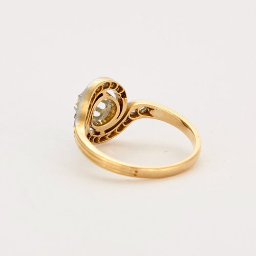 Bague 52 Bague tourbillon en or et diamants 58 Facettes DV0687-5-52-1