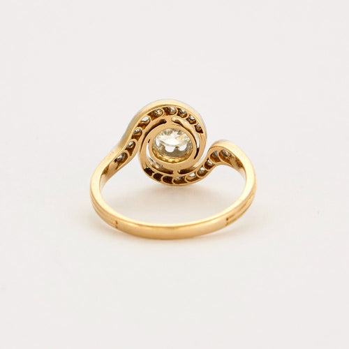 Bague 52 Bague tourbillon en or et diamants 58 Facettes DV0687-5-52-1