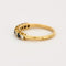 Bague 58 Demie alliance en or jaune diamants et saphirs 58 Facettes DV6291-1-58-2