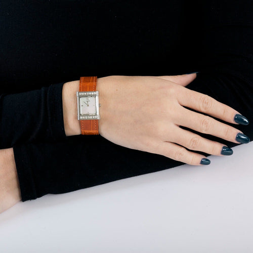 Montre O.J. PERRIN - Boîtier STEEL DIAMANTS Classique et bracelets interchangeables 58 Facettes DV0720-1