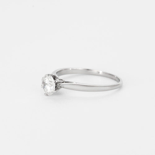 Bague 57 Bague solitaire en or gris  et diamant 58 Facettes DV6280-1