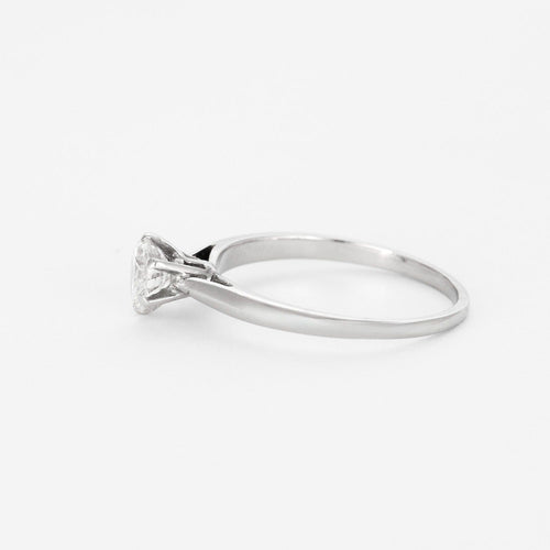Bague 57 Bague solitaire en or gris  et diamant 58 Facettes DV6280-1