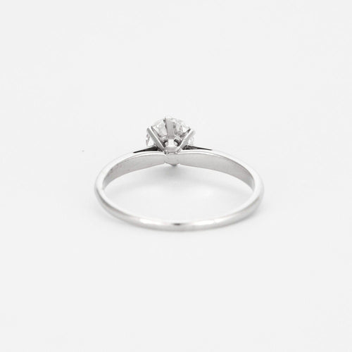 Bague 57 Bague solitaire en or gris  et diamant 58 Facettes DV6280-1