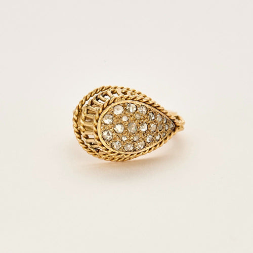 58 Bague en or jaune et diamants 58 Facettes DV0013- 22-58-2