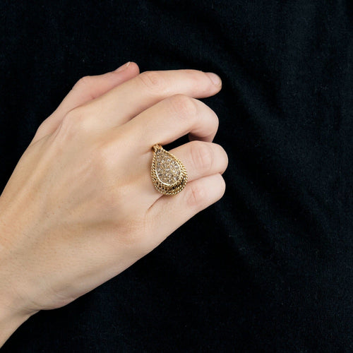 58 Bague en or jaune et diamants 58 Facettes DV0013- 22-58-2