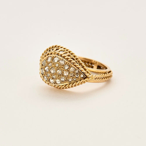58 Bague en or jaune et diamants 58 Facettes DV0013- 22-58-2