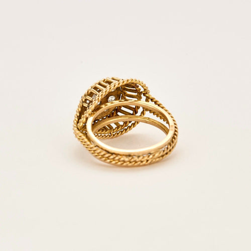 58 Bague en or jaune et diamants 58 Facettes DV0013- 22-58-2