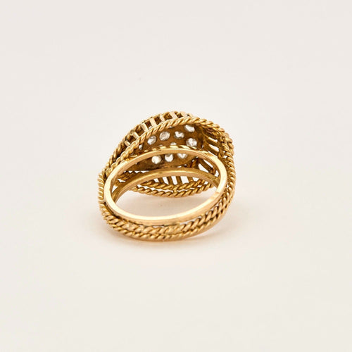 58 Bague en or jaune et diamants 58 Facettes DV0013- 22-58-2