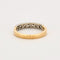 Bagues 58 Demi alliance diamants, or jaune et gris 58 Facettes DV0726-5-58-2