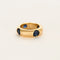 Bague 51 FRED - Bague jonc en or jaune et saphirs 58 Facettes DV6507-2