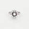 Bague 54 Bague marguerite en or gris et diamants 58 Facettes DV0727-1-54-3