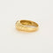 Bague 52 Bague godronnée en or jaune et diamants 58 Facettes DV0726-1
