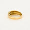 Bague 52 Bague godronnée en or jaune et diamants 58 Facettes DV0726-1