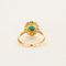 Bague 55 Bague marguerite or jaune, émeraude et diamants 58 Facettes DV0726-10-DV0736-1
