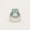 Bague 55 Bague or gris, aigue marine et diamants 58 Facettes DV0726-13-DV0736-1