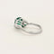 Bague 51 Bague Pompadour, or blanc et émeraude Colombienne 58 Facettes DV0671-14-51-2