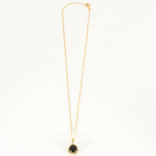 Collier Chaîne et pendentif or, saphir et diamants 58 Facettes DV6783-2