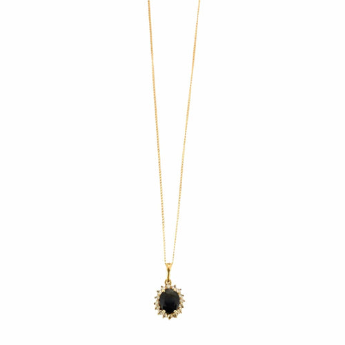 Collier Chaîne et pendentif or, saphir et diamants 58 Facettes DV6783-2