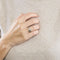Bague 53 CARTIER - C de Cartier - Bague or gris et diamants 58 Facettes DV5845-1