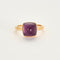 Bague 53 FRED - Pain de sucre - Bague en or jaune et améthyste. 58 Facettes DV6614-1-53-2