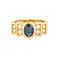 Bague 55 Bague en or jaune, saphir et diamants 58 Facettes DV6071-1