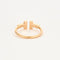 Bagues 49 TIFFANY & Co - Bague Wire or rose et diamants 58 Facettes DV0693-2-49-2