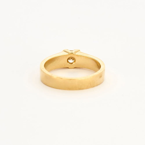 Bague 63 Bague solitaire or jaune et diamant 58 Facettes DV0375-3-63-2