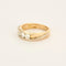 Bague 52 Bague en or deux tons et trois diamants 58 Facettes DV6475-3