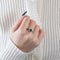 Bague 54 Bague or gris, émeraude et diamants 58 Facettes DV5778-5