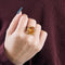 Bague 54 Bague or jaune et chrysobéryl 58 Facettes DV0730-4-54-3