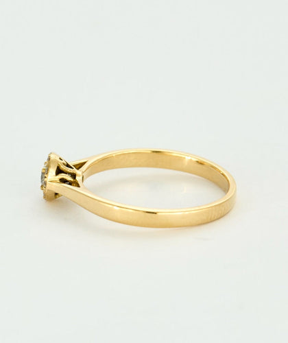 Bague 52 Bague en or jaune et diamants 58 Facettes DV6269-1