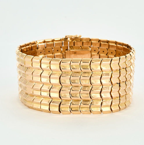 Bracelet Bracelet ruban or jaune 58 Facettes DV0730-1
