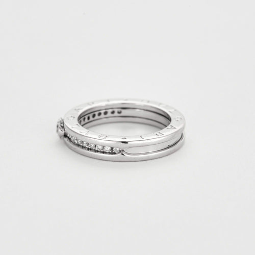 Bulgari, "B.Zero1"  Bague solitaire , or gris et diamants
