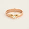 Bague 51 Bague deux ors et Diamant 58 Facettes DV0734-2-51-02