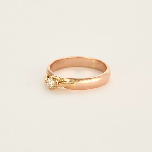 Bague 51 Bague deux ors et Diamant 58 Facettes DV0734-2-51-02