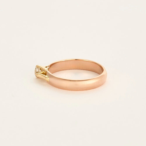 Bague 51 Bague deux ors et Diamant 58 Facettes DV0734-2-51-02