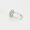 Bague 56 Bague art déco, or blanc, émeraude et diamants 58 Facettes DV7025-4-56-3