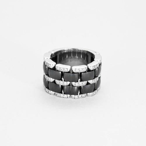 Bague 51 CHANEL -  Ultra - Bague céramique et diamants 58 Facettes DV6959-2