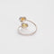 Bague 54 Bague Toi & Moi, Or gris, saphir jaune et grenat spessartite 58 Facettes DV4216-2-54