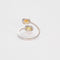 Bague 54 Bague Toi & Moi, Or gris, saphir jaune et grenat spessartite 58 Facettes DV4216-2-54